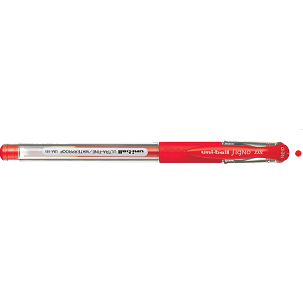 Uni-Ball Roller Kalem Signo Dx Jel Bilye Uç 0.38 MM Kırmızı UM-151