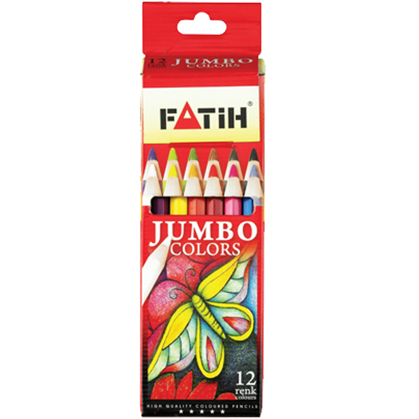 Fatih Kuru Boya Karton Kutu Jumbo Tam Boy 12 Lİ 33412