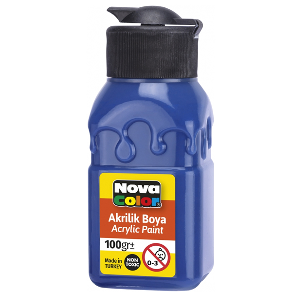 Nova Color Akrilik Boya Şişe 100 CC Lacivert NC-2026