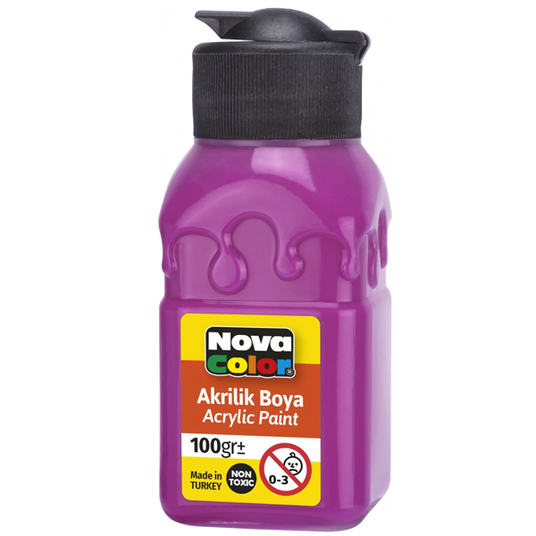 Nova Color Akrilik Boya Şişe 100 CC Fuşya Nc-2029