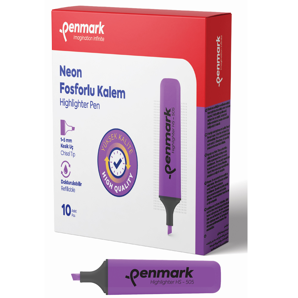 Penmark Fosforlu Kalem Neon Lila HS 505