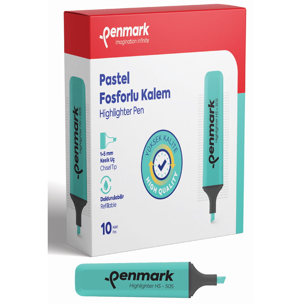 Penmark Fosforlu Kalem Pastel Nane Şekeri HS 505