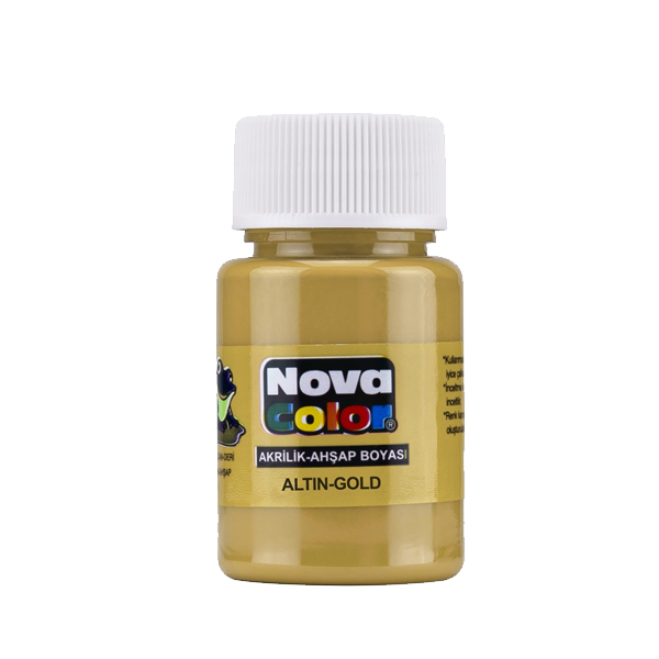 Nova Color Akrilik Boya Altın Şişe 30 CC NC-234