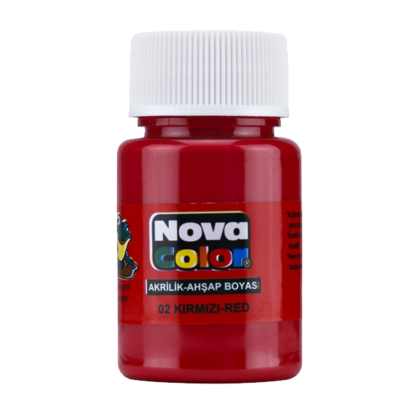 Nova Color Akrilik Boya Şişe 30 CC Kırmızı NC-170