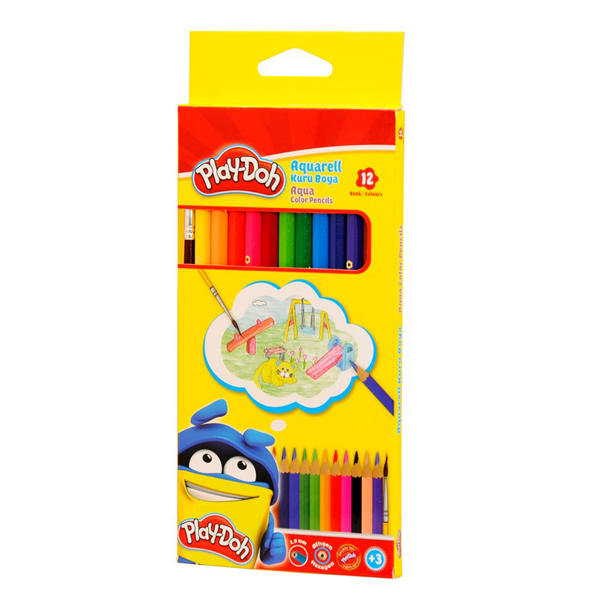 Play-Doh Kuruboya Aquarell Tam Boy 12 Renk PLAY-KU010