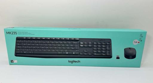 LOGİTECH MK235 KABLOSUZ KLAVYE MOUSE SET SİYAH
