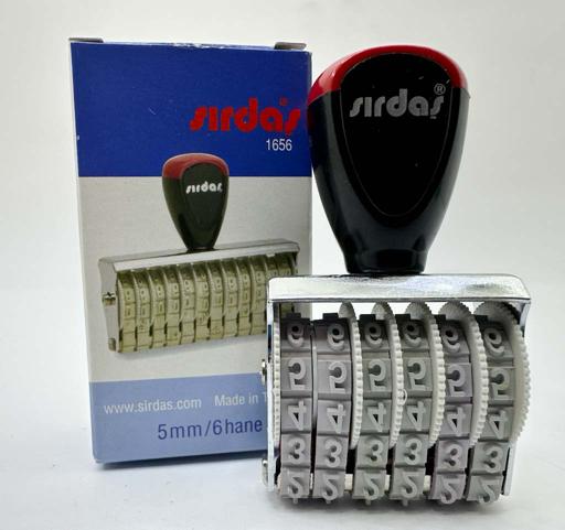 Sırdaş 5 MM 6 Hane Numaratör Elle Çevirmeli